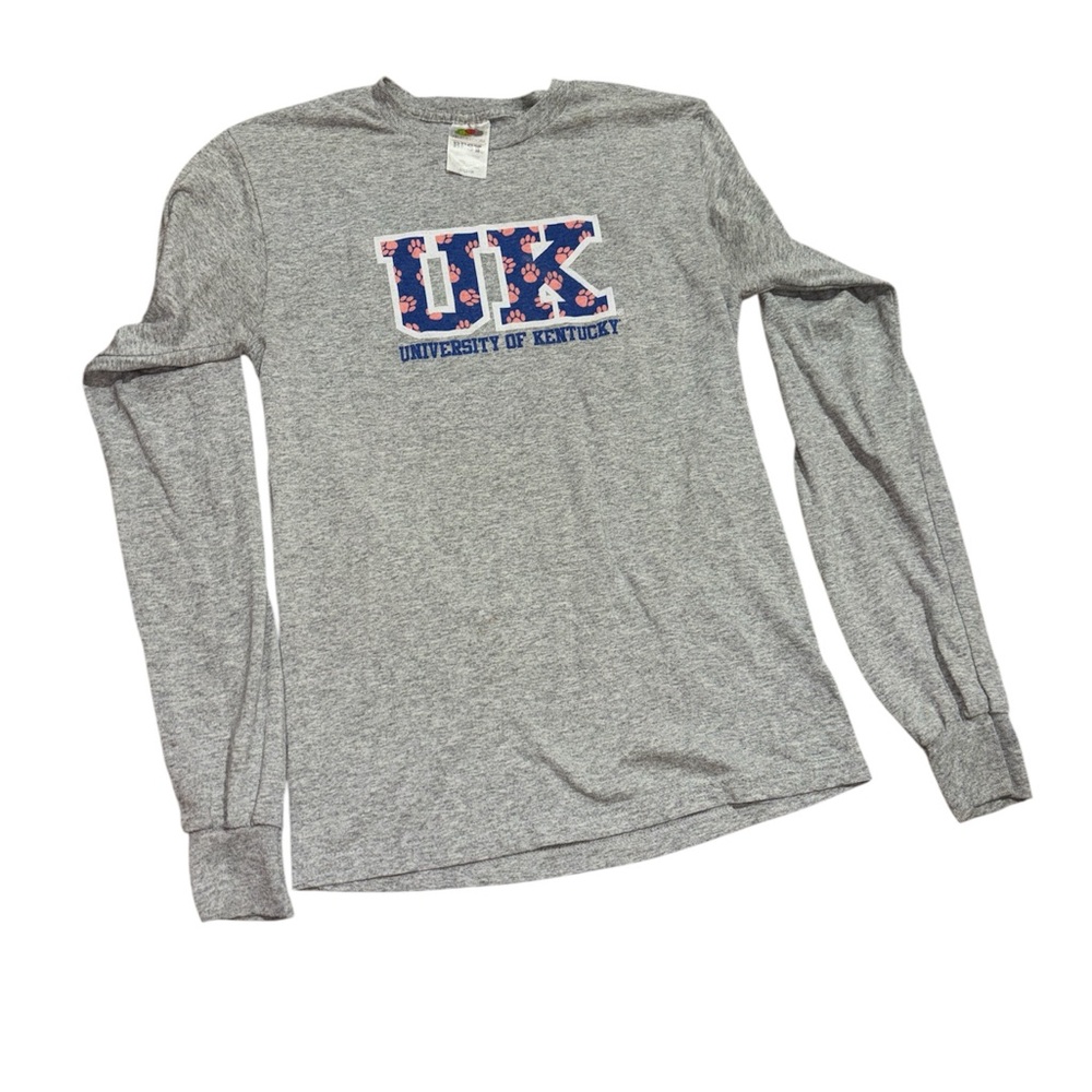 🌞 Fruit of the Loom Gray UK Long Sleeve Tee